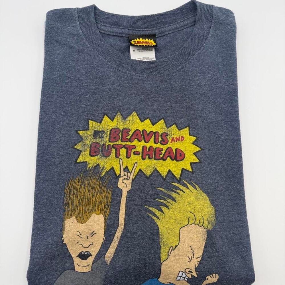 Beavis and Butthead MTV T Shirt Medium Mike Judge 2010 Cartoon Y2K